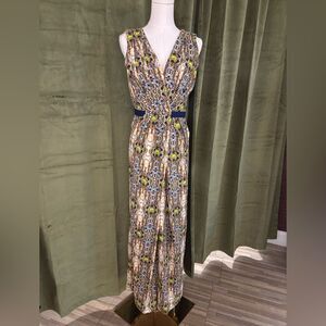 Matthew Williamson 100% silk jewel print maxi dress, UK10 ( US6)